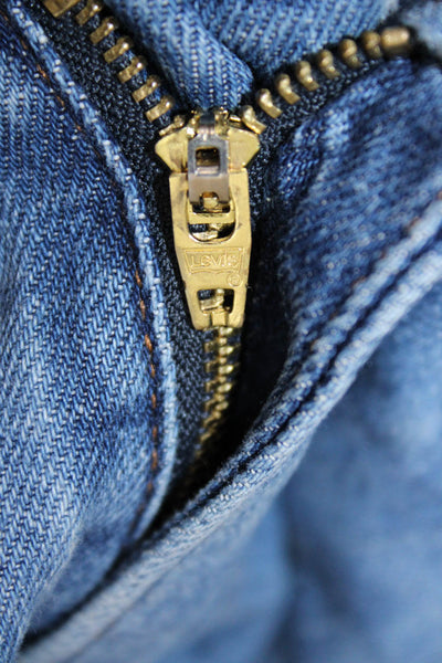 Levis Unisex Adults Straight Blue Jeans Cotton Size 25