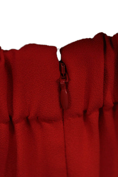 J Crew Women Red Sleeveless V-Neck Pants Set Tie Waist Size 14