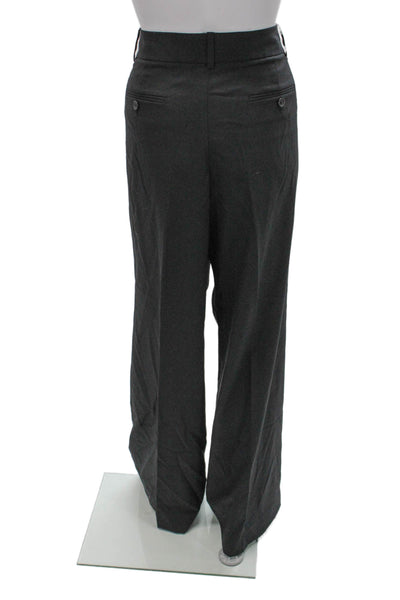 J Crew Women Dress Pants Gray Wool Zip Closure Classic Size 14 Tall