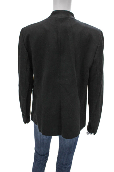 J Crew Women Basic Jacket Black Viscose Long Sleeve Classic Size M