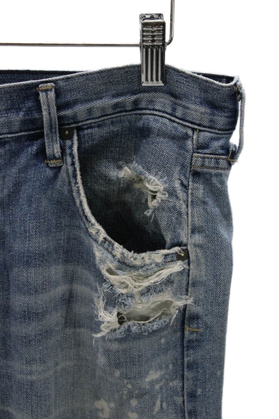 Citizens of Humanity Mens Tapered Distressed Blue High Rise Jeans Size 27