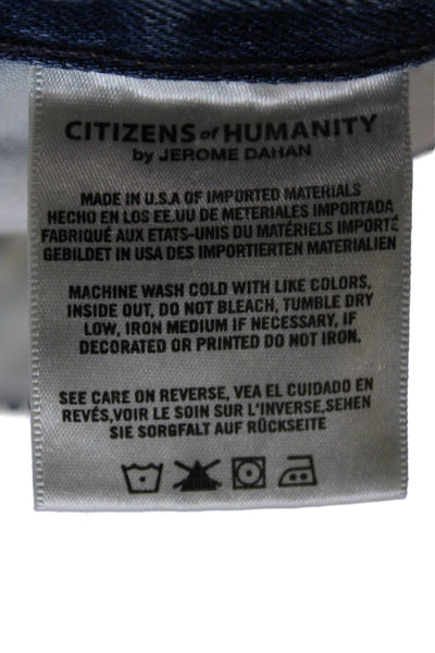 Citizens of Humanity Mens Tapered Distressed Blue High Rise Jeans Size 27
