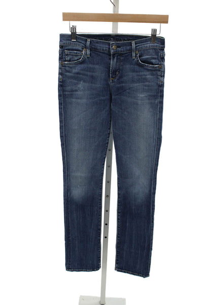 Citizens of Humanity Women Straight High Rise Blue Jeans Size 27