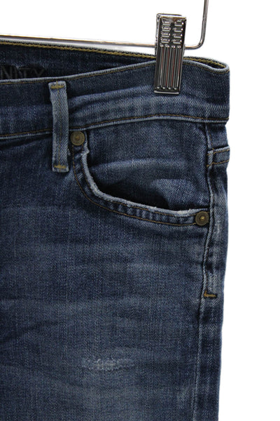 Citizens of Humanity Women Straight High Rise Blue Jeans Size 27