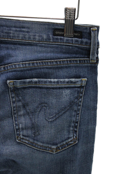 Citizens of Humanity Women Straight High Rise Blue Jeans Size 27