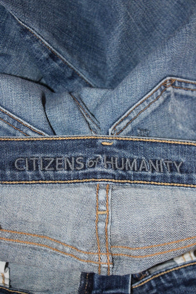Citizens of Humanity Women Straight High Rise Blue Jeans Size 27