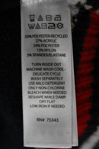Cupcakes And Cashmere Women Blue V-Neck Pullover Sweater Long Sleeve Size L