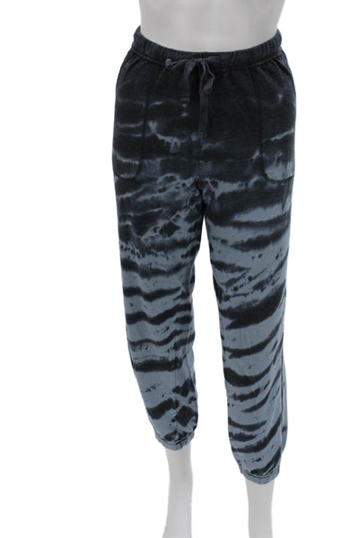 Splendid Unisex Adults Blue Tie Dye Pullover Sweatshirt Long Sleeve Size S