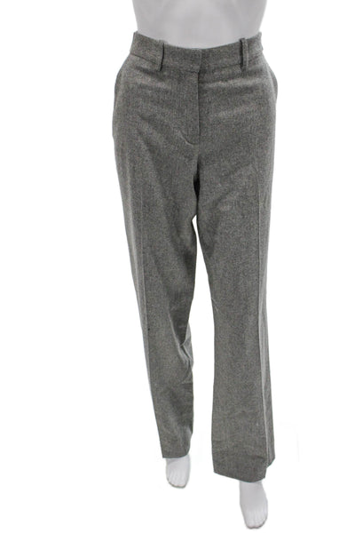 Stella McCartney Women Wool Dress Pants Gray Zip Fall Size 42