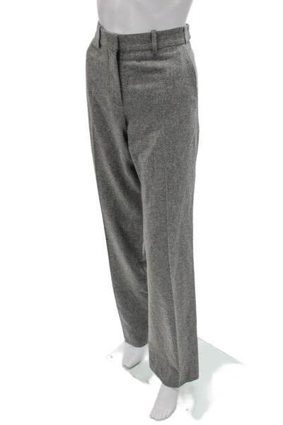 Stella McCartney Women Wool Dress Pants Gray Zip Fall Size 42