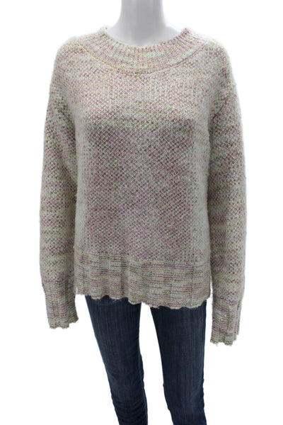 Free People Womens Pullover Sweater Multicolor Crew Neck Long Sleeve Size M