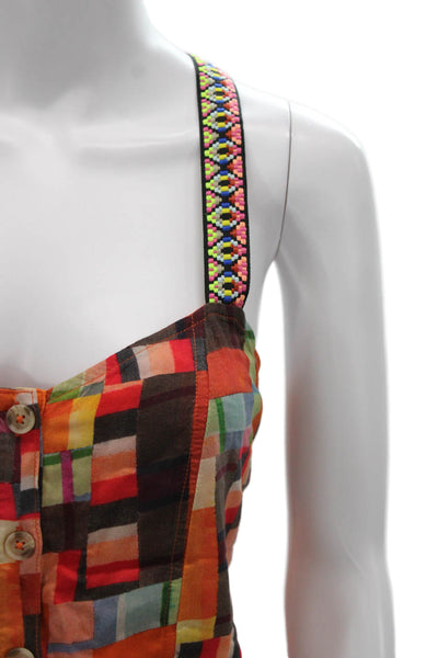 Pilcro Anthropologie Women Multicolor Boho Sweetheart Camisole Size S