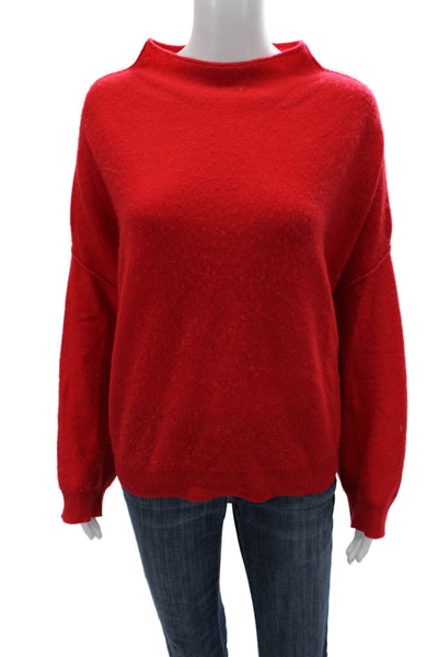 Pilcro Anthropologie Women Pullover Cashmere Mock Neck Sweater Red Size 2X