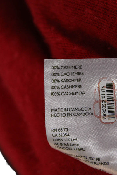 Pilcro Anthropologie Women Pullover Cashmere Mock Neck Sweater Red Size 2X