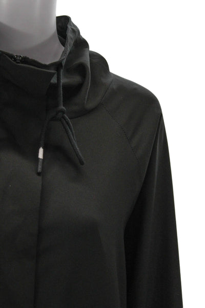 Cotton On Womens Windbreaker Black Zip Polyester Size M