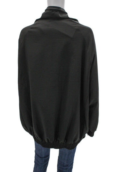 Cotton On Womens Windbreaker Black Zip Polyester Size M