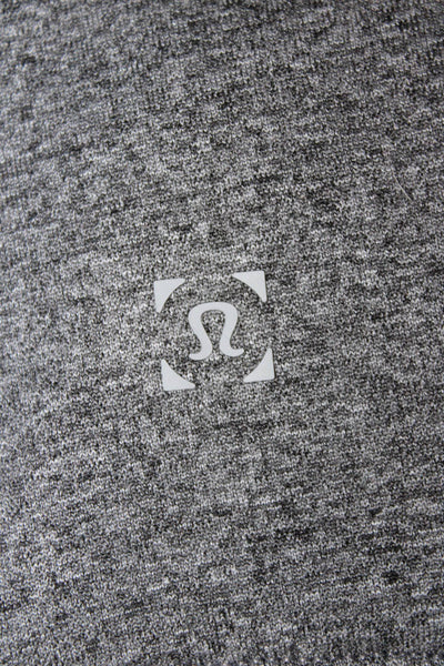 Lululemon Mens Full Zip Hoodie Gray Polyester Blend Long Sleeve Size L