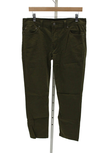 Levis Mens Green Classic Pants Button Fly Size 33