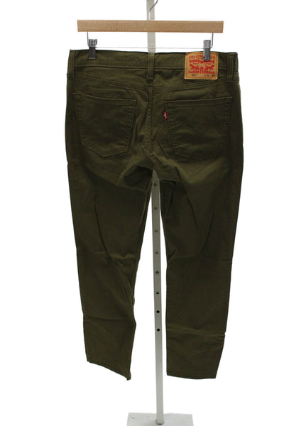 Levis Mens Green Classic Pants Button Fly Size 33