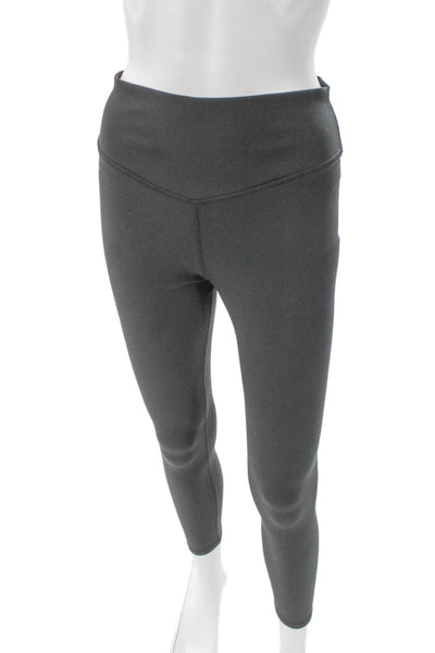 The Upside Women Ankle Leggings Black Polyester Activewear Size 8