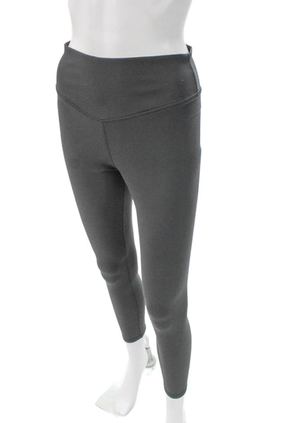 The Upside Women Ankle Leggings Black Polyester Activewear Size 8