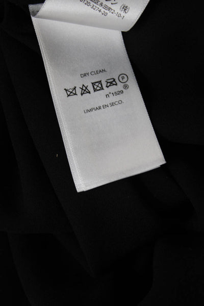 Polo Ralph Lauren Womens Pleated Midi Skirt Black 100% Polyester Size 10