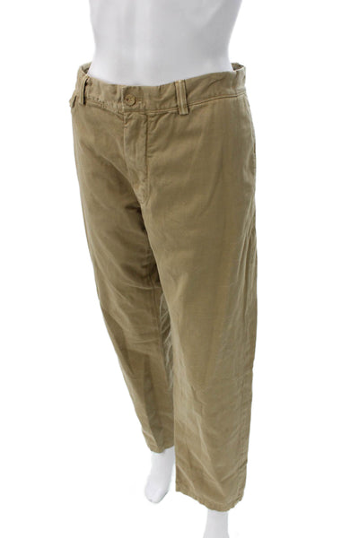 Ralph Lauren Unisex Adults Chino Pants Beige Button Cotton Size 12