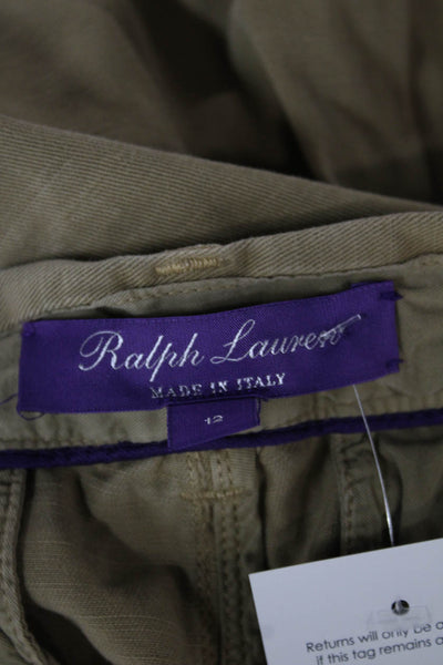 Ralph Lauren Unisex Adults Chino Pants Beige Button Cotton Size 12