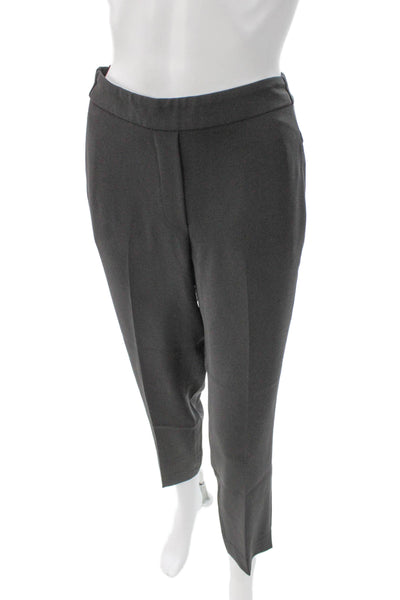 J Crew Womens Ankle Gray Wool Pants Solid Fall Size 6