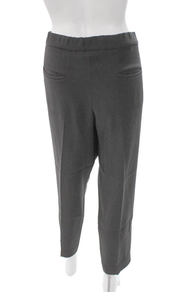 J Crew Womens Ankle Gray Wool Pants Solid Fall Size 6