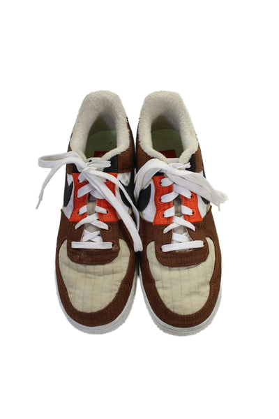 Nike Womens Lace Up Air Force 1 Low LXX Toasty Sneakers Brown White Size 8.5