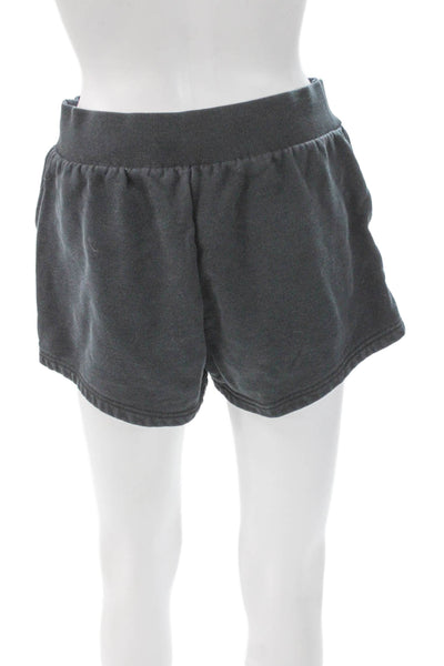 Alo Women Sweat Shorts Gray Cotton Athletic Spring Size S