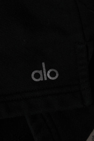 Alo Women Sweat Shorts Gray Cotton Athletic Spring Size S