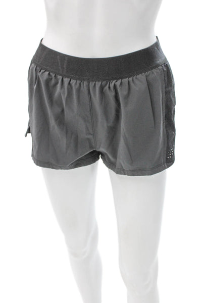 ALALA Women Athletic Gray Wool Blend Shorts Size S