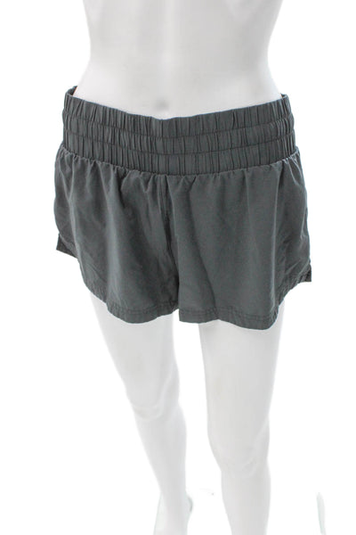 Varley Womens Sweat Shorts Gray Pull On Polyester Elastane Athletic Size S
