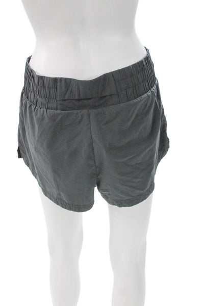 Varley Womens Sweat Shorts Gray Pull On Polyester Elastane Athletic Size S