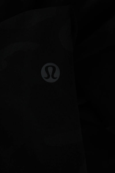Lululemon Unisex Jogger Pants Gray Camo Drawstring 28 Inseam Size 6