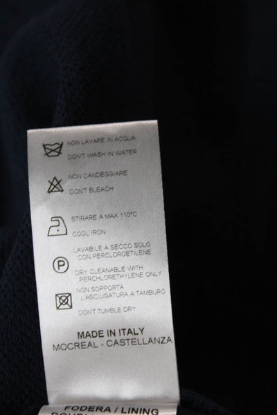 QL2 Unisex Adults Blue Elastic Waist 100% Cotton Pants Size 42