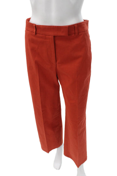 QL2 Unisex Cropped Orange Cotton Pants Size 42