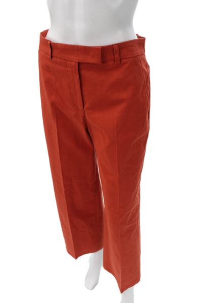 QL2 Unisex Cropped Orange Cotton Pants Size 42