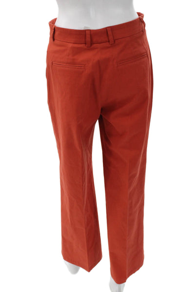 QL2 Unisex Cropped Orange Cotton Pants Size 42