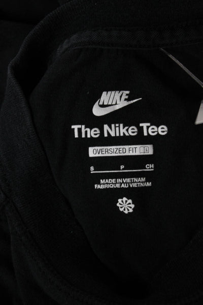 Nike Unisex Adult Basic Gray Cotton Crew Neck Long Sleeve T-Shirt Size S