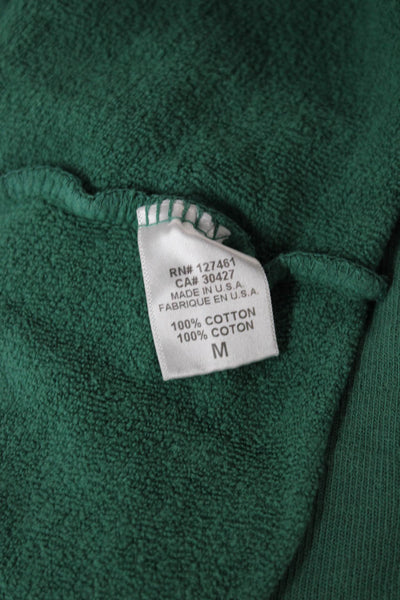 Wildfox Teens Pullover V-Neck Green Cotton Graphic Apres-Ski Winter Size M