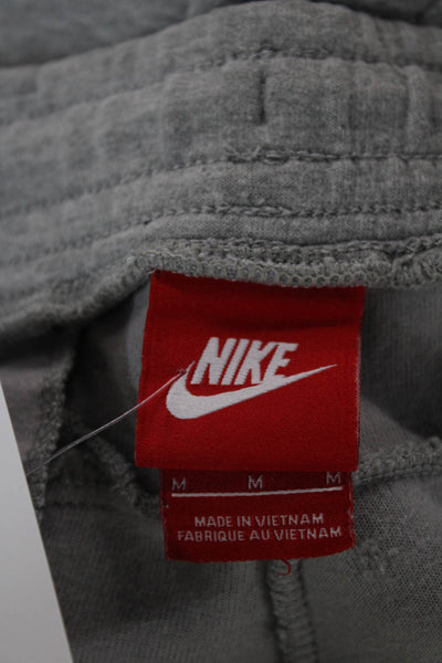 Nike Mens Jogger Pants Gray Tech Fleece Drawstring Size M