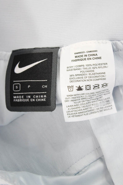 Nike Women Athletic Polyester Blue Button Shorts Size S