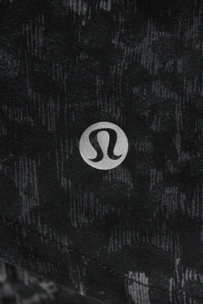 Lululemon Womens Hot Pants Black Animal Print Size 6
