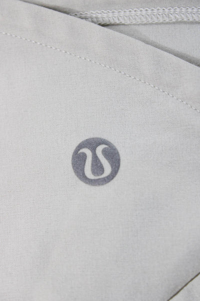 Lululemon Womens Hot Pants Athletic Polyester White Size 6