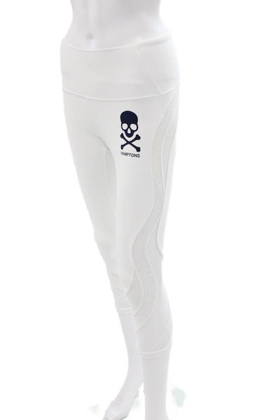 Lululemon Womens White Capri Leggings Skull Size 6