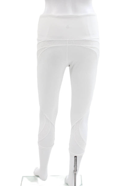 Lululemon Womens White Capri Leggings Skull Size 6
