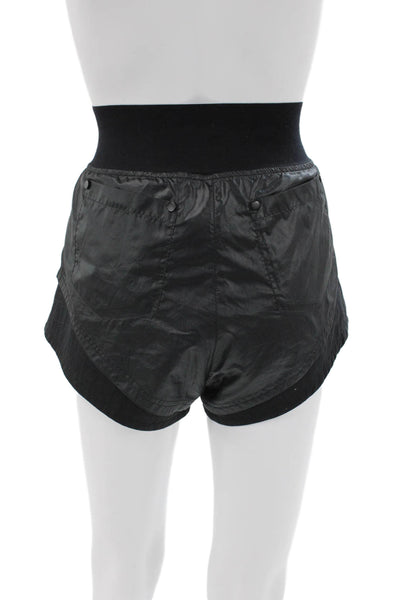 Nike Womens Athletic Nylon Black Shorts Size S